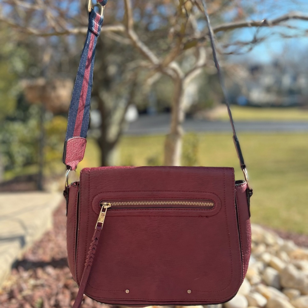 Maroon crossbody
